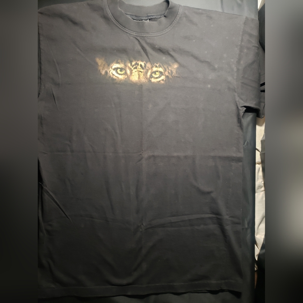 Vintage Planet Earth Lion T Shirt Made in Australia Men’s XL Black
